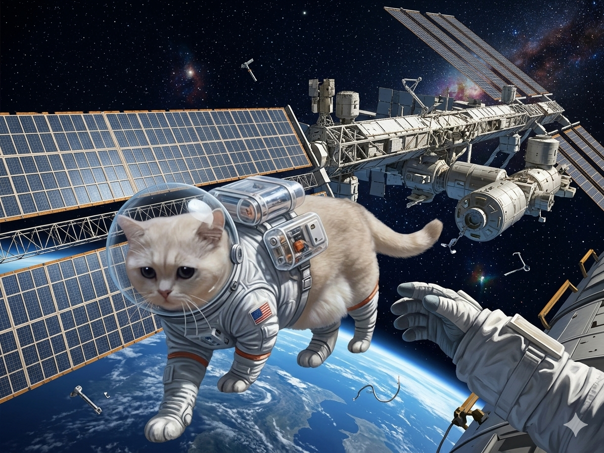 Mi the astronaut cat